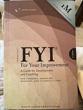 FYI For Your Improvement - Brown Paperback Development Guide
